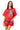 Sample Red Cotton Ruffle Elephant Patch Button Up Top & Short Set