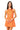 Sample Bright Orange Rhinestone Halter Tank Dress