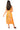 Sample Light Orange Multi Outline Footballs Knit Midi Dress