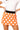 Sample Orange, Black & White Polka Dot Knit Skirt