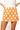 Sample Light Orange & White Polka Dot Knit Skirt