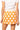 Sample Light Orange & White Polka Dot Knit Skirt