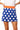 Sample Royal, Orange & White Polka Dot Knit Skirt