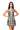 Sample Black & White Plaid Multi Chickens Button Up Tank Dress