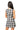 Sample Black & White Plaid Multi Chickens Button Up Tank Dress