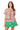 Sample Royal & Orange Plaid Tie Cotton Collar Top & Football Field Skort Set