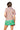 Sample Royal & Orange Plaid Tie Cotton Collar Top & Football Field Skort Set