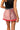Sample Red & Black Colorblock Sequin Skort