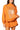 Burnt Orange Scattered Jewel QOS Card Logo Mock Neck Sweatshirt