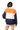 Licensed Sample Auburn Colorblock Words Collar Sweatshirt