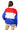 Licensed Sample Kansas Colorblock Word Sequin Stripe Collar Sweatshirt