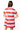 Licensed Sample Ole Miss Full Sequin Striped 'Hotty Toddy' Dress