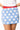Sample Powder Blue, Red & White Polka Dot Knit Skirt