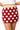 Sample Maroon, Tan & White Polka Dot Knit Skirt