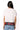 Licensed Sample UGA White Mascot Bead Fringe Tee