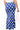 Sample Royal, Orange & White Polka Dot Knit Maxi Skirt