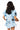 Licensed Sample UNC Striped Sparkle Gameday Poof Sleeve Top & Short Set