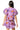 Licensed Sample Clemson Striped Sparkle Gameday Icons Poof Sleeve Top & Short Set