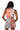 Sample Red & Black Colorblock Sequin Collar Tank Dress