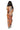 Sample Orange & Navy Watercolor Tiger Print Jersey Stripe Maxi Dress