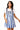 Sample Royal & White Sequin Stripe Overall Tee Dress
