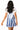 Sample Royal & White Sequin Stripe Overall Tee Dress