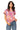 Sample Orange & Purple Watercolor Tiger Print Jersey Stripe Tee