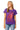 Sample Purple & Orange Rhinestone QOS Card Logo Tee