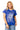 Sample Royal & Silver Rhinestone QOS Card Logo Tee