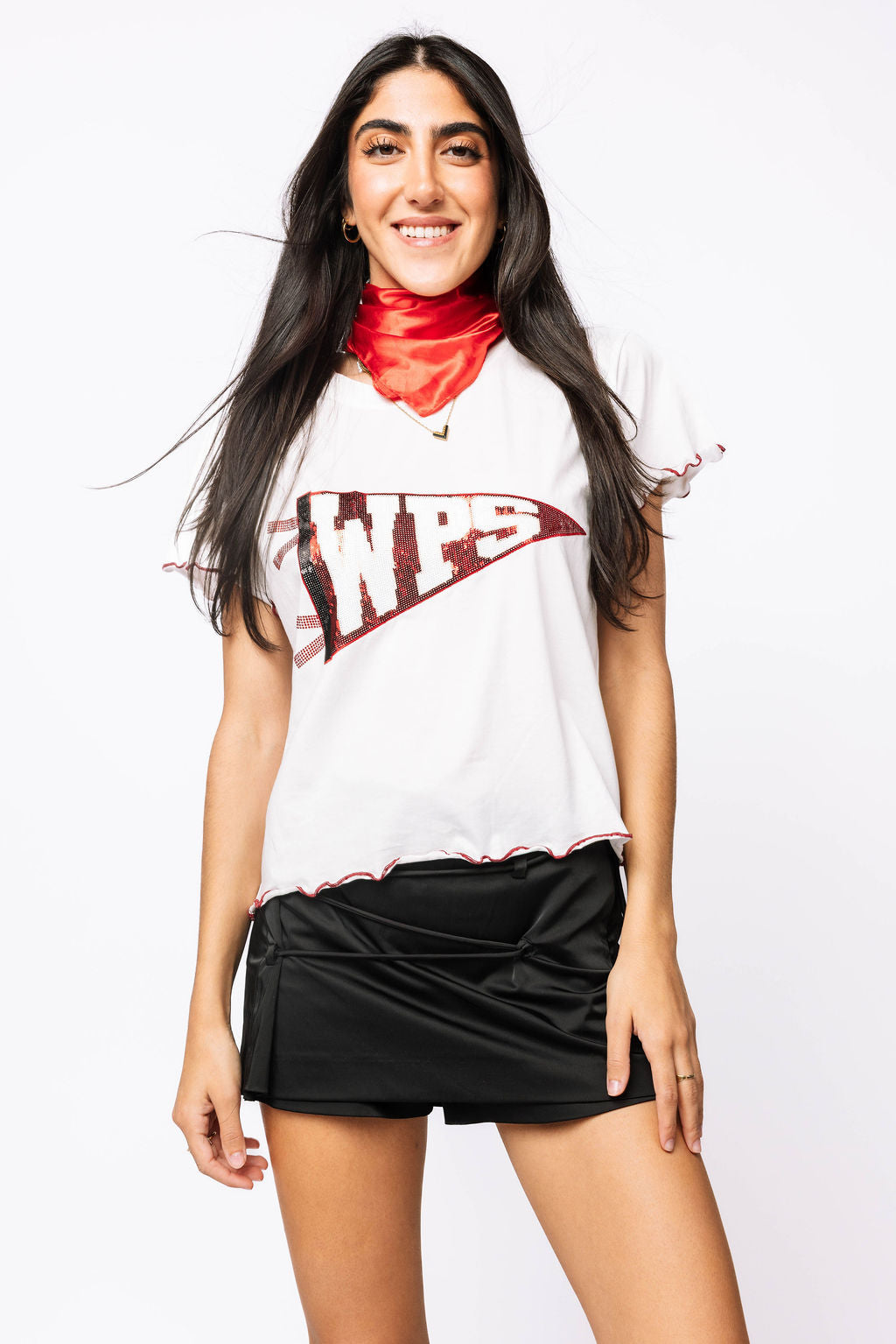 Licensed Sample - Arkansas Pennant Frill Tee