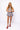 SAMPLE - Blue Plaid With Rhinestone Footballs Tie Back Dress