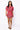 SAMPLE -  Hot Pink Footballs & Stars Poof Sleeve Knit Top and Skirt Set