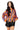 SAMPLE - Orange & Navy Sequin Striped LS Button Down