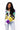 SAMPLE - Purple & Yellow Colorblock Football Icon Cardigan