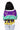 SAMPLE - Purple & Yellow Colorblock Football Icon Cardigan