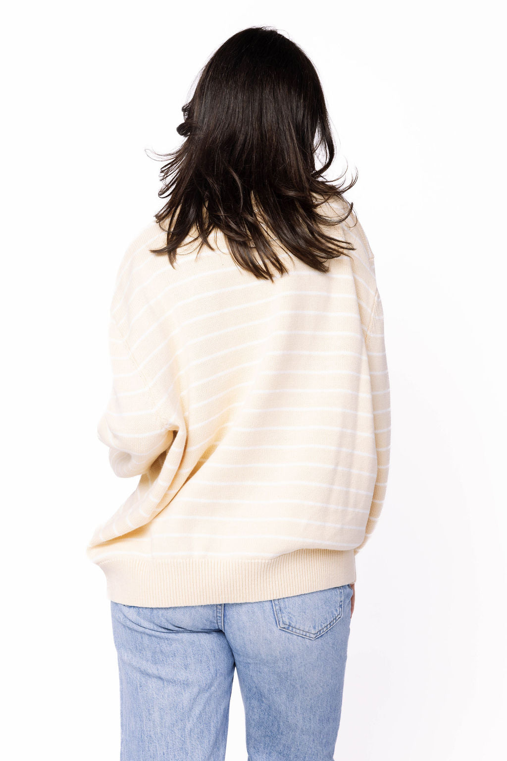 Licensed Sample -  Oklahoma Beige Stripe Vintage Team Sweater