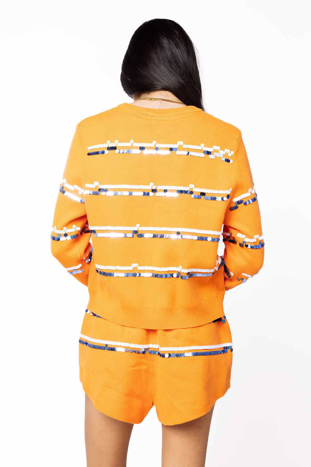 Licensed Sample - Tennessee Full Sequin Skinny Stripe Cardigan/Short