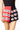 SAMPLE - Red & Black Colorblock Football Shorts