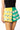 SAMPLE - Green & Yellow Colorblock Football Shorts