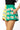 SAMPLE - Green & Yellow Colorblock Football Shorts