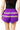 Sample - Purple, White & Yellow Skinny Stripe Shorts