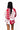 SAMPLE - Crimson & White Colorblock Football Sweatshirt and Shorts Set