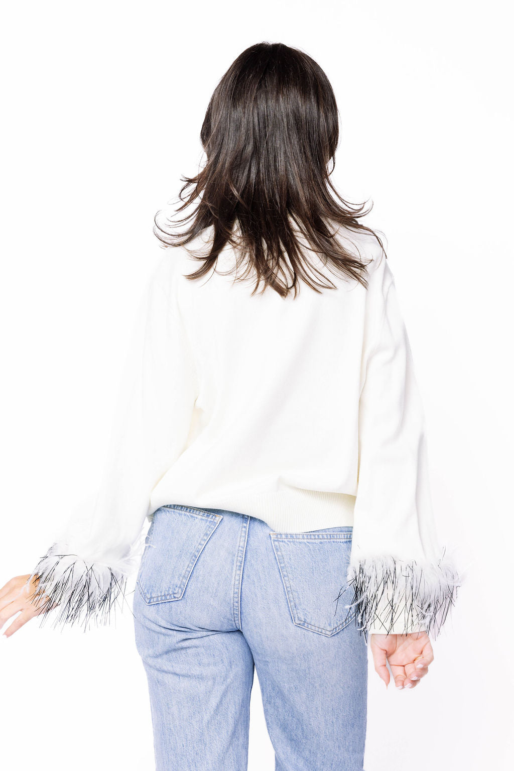 Licensed Sample - Arkansas Feather Sleeve Sweater