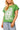 Green Football Field Queen Card Logo Tee