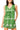 Green Cotton Football Field Tie Cotton Romper