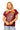 Maroon Scattered Jewel QOS Card Logo Tee