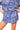 Blue Sequin Tiger Print QOS Sparkle Short
