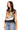 Black Oversized Tiger Feather Tank