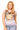 Lavender Oversized Tiger Feather Trim Tank