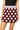 Sample Maroon, Grey & White Polka Dot Knit Skirt